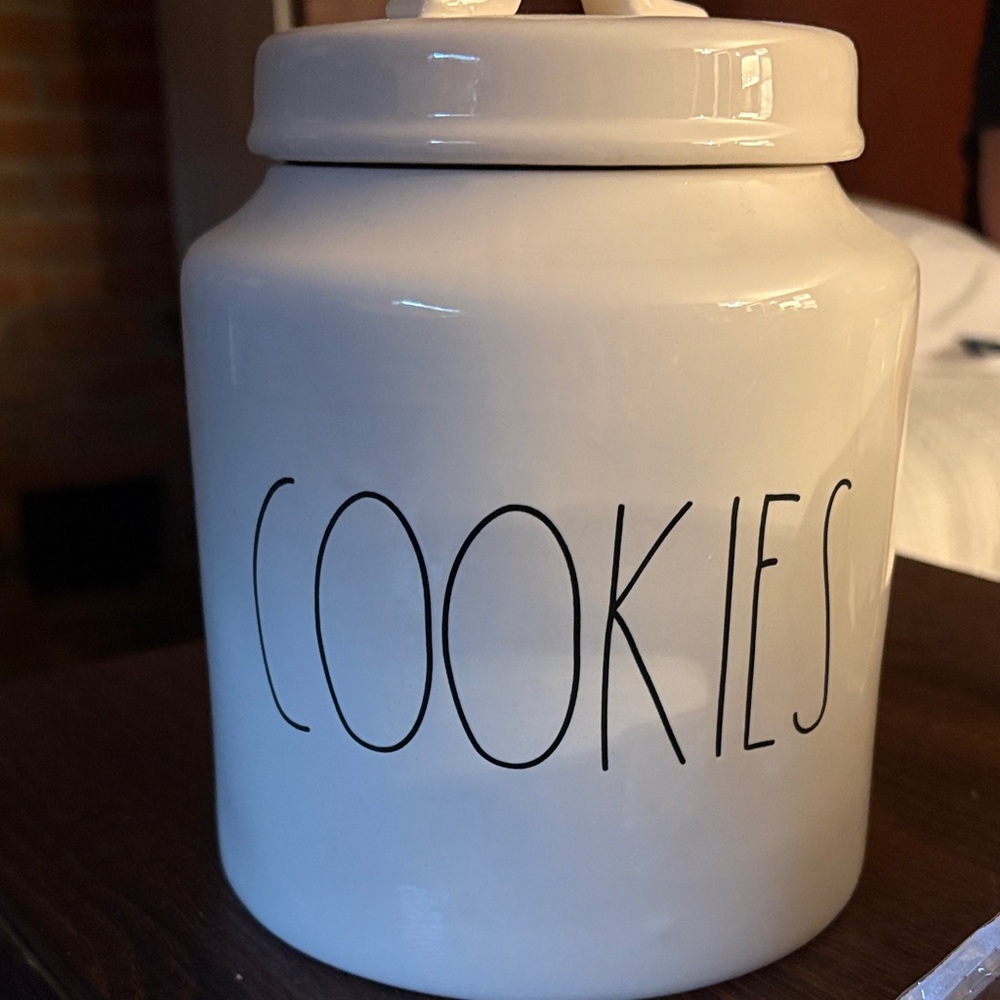 Rae Dunn White Cookie Storage Jar